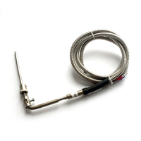 1200c termokopel multipoin sensor Suhu industri termokopel tipe k dengan benang M6 M8