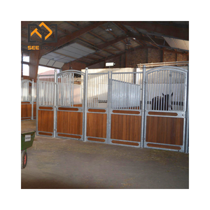 Seepoem Cavalo Estável Caixas Painel Portátil Bambu Cavalo Stall Painéis Nova Condição Galvanizado Modular Cavalo Caixas - Product Image 1