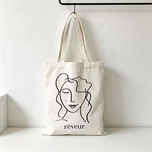 Hot Selling Eco-friendly Canvas Sublimation Blank Tote <b>Bag</b> Heat Transfer Print Cotton Shopper Handbag - Product Image 2