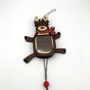 Ornaments for Christmas Decoration MDF Hanging Photo <strong>Frame</strong> for <strong>Xmas</strong> <strong>Tree</strong> Christmas Ornament Fridge Magnet - Product Image 3