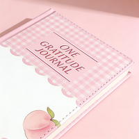 Carnet à couverture rigide en cuir PU de qualité supérieure, mignon, avec logo personnalisé imprimé et pages en papier épais pour le bureau et l'école