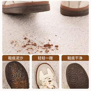 Sky Puppy Loop Tapis de sol A22DDTDBAXG Motif chien de dessin animé Welcome Home Antidérapant Antimicrobien Tapis d'entrée à rayures rouges - Product Image 4