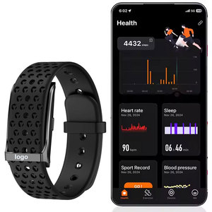 Sức khỏe Tracker Heart Rate huyết áp rung cảnh báo Android iOS tương thích Vòng đeo tay thông minh ban nhạc - Product Image 1