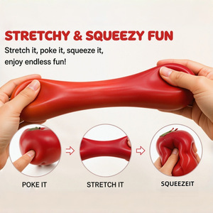 Nouveauté : Jouet anti-stress en forme de pomme, édition Noël, jouet moelleux pour la décoration de bureau, cadeaux de Noël - Product Image 4
