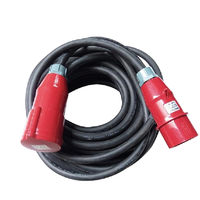 Câble d'extension industriel IP44 3 broches 16A 250V, type L-213 CEE mâle IEC, câble d'alimentation étanche pour équipement industriel