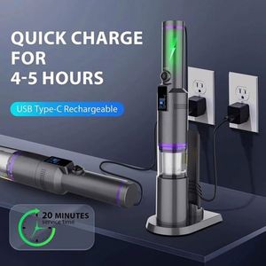 H2เครื่องดูดฝุ่นในรถยนต์ไฟฟ้าไร้สายขนาดเล็กอุปกรณ์ทำความสะอาดมือถือแบบพกพาสำหรับโต๊ะโซฟาและคีย์บอร์ดแห้ง - Product Image 5