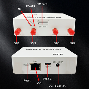 เราเตอร์ WiFi OTM 5G พร้อมช่องใส่ซิมการ์ดโมดูล RM520N-GL พอร์ตเครือข่ายกิกะบิต RJ45เสาอากาศภายนอกเราเตอร์ CPE WIFI 5G ในร่ม - Product Image 4