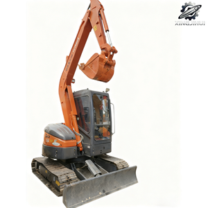 Excavatrice d'occasion HITACHI ZX55, marque japonaise, 5,5 tonnes, mini-excavatrice sur chenilles en caoutchouc, moteur Yanmar - Product Image 5