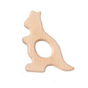 Juguete de dentición de madera con forma de dinosaurio para bebés, hecho a mano, <span class=keywords><strong>mordedor</strong></span> para bebés - Product Image 4