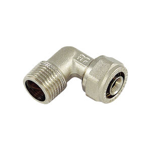 TIEMME 14X1/2 Raccord à Compression Courbé Mâle Surface Lisse Laiton Cuivre pour Raccordement de Tuyau Tailles Standard ASTM 16mm 25mm - Product Image 2