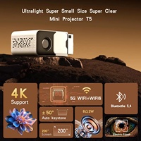 Proyector de Cine en Casa Digital T5Mini para Exteriores, Venta al Por Mayor de Fábrica, Resolución 1280x720p, 150ANSI Lúmenes, Android 14