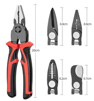 Multi Larix popular Functional Plier Five Head Changing Combination Tiktok Net Red Pliers Household Multi-functional Pince