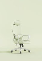 Chaise de bureau ergonomique JOHOOFURNITURE à dossier haut, grise, OEM ODM, pour bureau à domicile, confortable et durable
