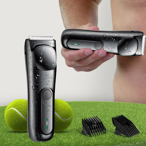Recortadora de vello corporal y púbico, afeitadora de barba, depiladora corporal, recargable por USB-C, afeitadora inalámbrica para hombres - Product Image 1