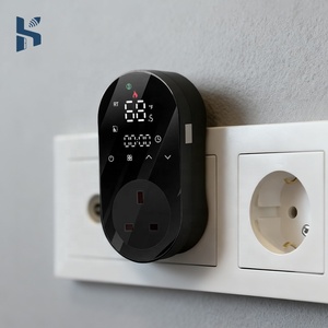 <span class=keywords><strong>Enchufe</strong></span> Inteligente <span class=keywords><strong>WiFi</strong></span> Tuya con Control de Temperatura LED Programable, <span class=keywords><strong>Enchufe</strong></span> Inalámbrico con Control de Temperatura por Aplicación, <span class=keywords><strong>Enchufe</strong></span> para UE, Reino Unido y EE. UU. - Product Image 1