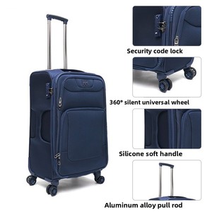 Custom Logo OEM Nylon <strong>Soft</strong> <strong>Luggage</strong> Set TSA Lock Expandable Spinner Wheel Travel Suitcase 20/24/28 Inch Business Trip Baggage - Product Image 2