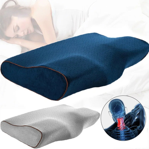 Almohada de Espuma Viscoelástica para Cama, Almohada Cervical Ergonómica en Forma, Almohada de Espuma Viscoelástica para Dormir Cómodamente con Soporte para el Cuello - Product Image 4