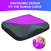 Meilleure vente Grand coussin de gel double épaisseur Coussin de gel en nid d'abeille pour le soulagement des maux de dos Coussin de gel pour chaise de bureau à domicile