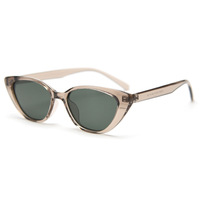 Kacamata Hitam Polarisasi Lensa TAC Cat-eye Tr90 Baru, Trendi Unisex Vintage, UV400, Sempurna untuk Foto Jalanan di Instagram