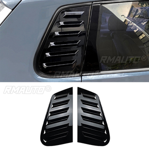 Glossy Black/Carbon Look Car Rear <b>Window</b> Shutter Cover Trim <b>Window</b> Louver Side <b>Vent</b> Trim for Volkswagen Polo 9N 2001-2009 - Product Image 1