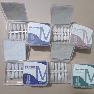 100 pièces/boîte, pointes d'ongles en gel souple transparentes, couverture complète, faux ongles artificiels pour extension d'ongles, manucure en salon, bricolage - Product Image 6