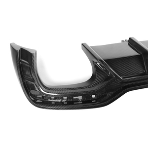 Difusor trasero de fibra de carbono <span class=keywords><strong>A4</strong></span> B10 apto para <span class=keywords><strong>Audi</strong></span> <span class=keywords><strong>A4</strong></span> Non Sport <span class=keywords><strong>line</strong></span> 2021 + estilo VE con luz LED difusor de parachoques trasero labio - Product Image 4