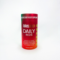 Feuille d'aluminium de qualité alimentaire naturel Vitamines Boîte en carton Emballage Supplément Sachet Tube de papier