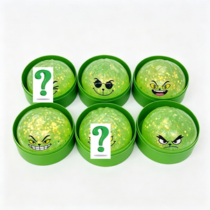 Juguetes Blandos de Navidad que Brillan en la Oscuridad de 8.5cm, Elfo Verde con Purpurina, Juguetes Sensoriales Blandos Misteriosos de Dumpling, Envío desde Almacén de EE. UU. - Product Image 3