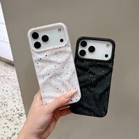 Nouvelle coque de téléphone portable en TPU plissé, couleur encre éclaboussée, simple et créative, résistante aux chutes, pour Apple iPhone 14 15 16 17 Pro Max