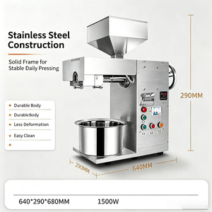 20kg/h Commercial Oil Press Extractor, Factory Direct Sale, Automatic Machine for Walnut Flaxseed Palm <strong>Kernel</strong> Oil - Product Image 1