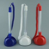 Offre Spéciale logo personnalisé Banque Hôtel Bureau Exécutif Chaîne En Plastique Bureau Stylo De Table De Bureau Promotionnel Grand logo Bureau Stylo De Table pour Banque