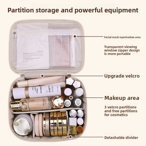 Nieuwe Custom Reis Toilettas Met Logo Grote Cosmetische Make-Up Etui Organizer Voor Dames Mannen Persoonlijke Verzorging Kit - Product Image 3