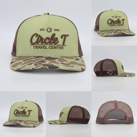 Gorra Trucker Richardson 112 Micro Bend de 6 Paneles con Logotipo Bordado y Etiqueta Tejida Personalizada de Alta Calidad para Hombre