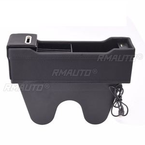 Organizador de Asiento de Coche, Bolsillo de Almacenamiento de Cuero PU con 2 Cargadores USB, Universal para Conductor y Pasajero, 4 Colores - Product Image 2