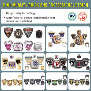 Bagues de championnat de basket-ball haut de gamme FH OEM ODM en alliage de cuivre N BA 2018 <span class=keywords><strong>Golden</strong></span> <span class=keywords><strong>State</strong></span> Warriors, serties de pierres. - Product Image 3