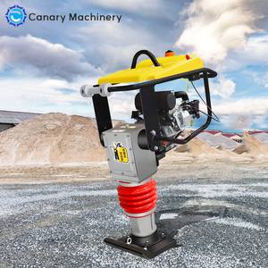 Máquina apisonadora diésel CR100, <span class=keywords><strong>compactador</strong></span> de gato <span class=keywords><strong>manual</strong></span> pequeño para construcción de carreteras con componente de motor central - Product Image 1