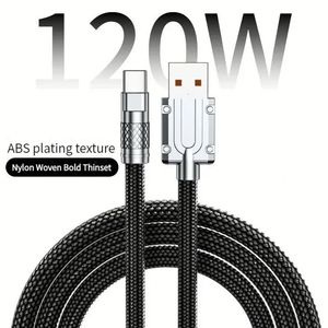 120W 6A Super Fast Copper USBC to USB C Smart <b>Charging</b> <b>Cable</b> Type C Mobile Phones Data Cord Quick Charger <b>Cable</b> - Product Image 2