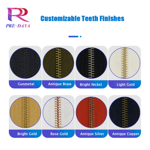 Très résistant # 3 Fermetures éclair en laiton et acier inoxydable à extrémité fermée |   Glissière de verrouillage automatique de qualité supérieure pour une durabilité accrue, entièrement personnalisable - Product Image 4