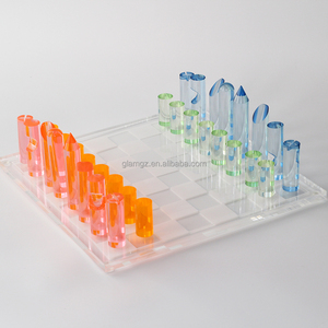 Bộ Cờ Vua Acrylic Tùy Chỉnh Trò Chơi Cờ Bàn Cờ Khối Xếp Hình Cờ Vua Sang Trọng Backgammon Tic Tac Toe - Product Image 5