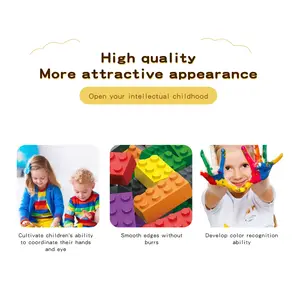 500/1000 Mảnh Xây Dựng Gạch Đồ Chơi Thiết Lập Cổ Điển Trẻ Em Thân Cây Giáo Dục Juguetes Trẻ Em Tự Làm Xây Dựng Nhỏ Hạt Khối - Product Image 2