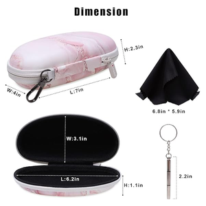 Estuche Portátil <span class=keywords><strong>de</strong></span> EVA para Gafas <span class=keywords><strong>de</strong></span> Sol, con Cierre y Logotipo Personalizado, Caja Rígida para Gafas <span class=keywords><strong>de</strong></span> Lectura y Miopía - Product Image 3