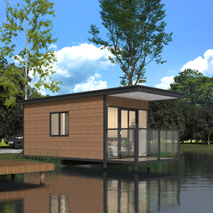 Maison en bois prête pour l'énergie solaire, solution durable pour une vie hors réseau. - Product Image 3