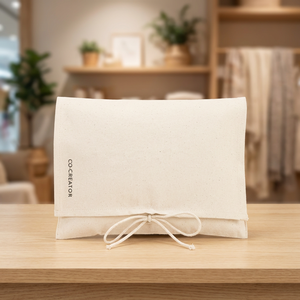 Sac d'emballage en toile de <span class=keywords><strong>coton</strong></span> écologique avec logo personnalisé, pochette cadeau réutilisable en <span class=keywords><strong>tissu</strong></span> avec fermeture à cordon pour bijoux et cosmétiques - Product Image 2