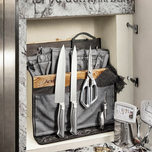 Porte-couteaux magnétique en acier inoxydable et résine de bois, 16 pouces, à fixer au mur, organisateur d'outils de cuisine, pour couteaux de chasse - Product Image 3