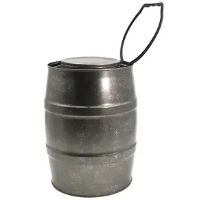 round oil 5L small empty steel drums for sale