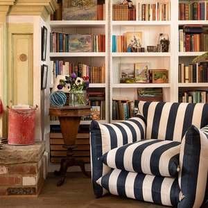 लिविंग रूम के लिए <span class=keywords><strong>2026</strong></span> गीडो nordic सरल फैशनेबल स्ट्रिप कपड़े एकल सोफा - Product Image 2