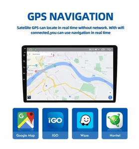 Портативный 10-дюймовый автомобильный <span class=keywords><strong>android</strong></span>-плеер с GPS-навигацией и высоким разрешением аудио с обратной связью, сенсорный экран, автомобильное радио - Product Image 4