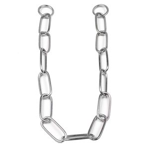 <span class=keywords><strong>Collar</strong></span> de entrenamiento de acero inoxidable cromado para perro, cadena de entrenamiento, alta calidad - Product Image 5