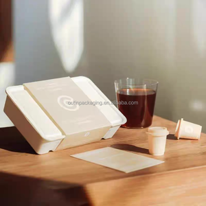 Dùng Một Lần Có Thể Tái Chế Bền Vững Sinh Thái Thân Thiện Với Khuôn Bột Giấy Hộp Bao Bì Hộp Vận Chuyển Đúc Giấy Bột Giấy Vỏ Sò Hộp Bao Bì - Product Image 3