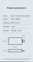 Cartes réseau USB 4G Sim Dongle compatibles avec les appareils iPhone et Android avec ports USB-C, Dongle Wi-Fi 4G LTE, carte Internet Type-C